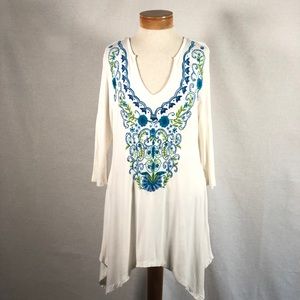 Soft Surroundings Women’s Embroidered Tunic Medium